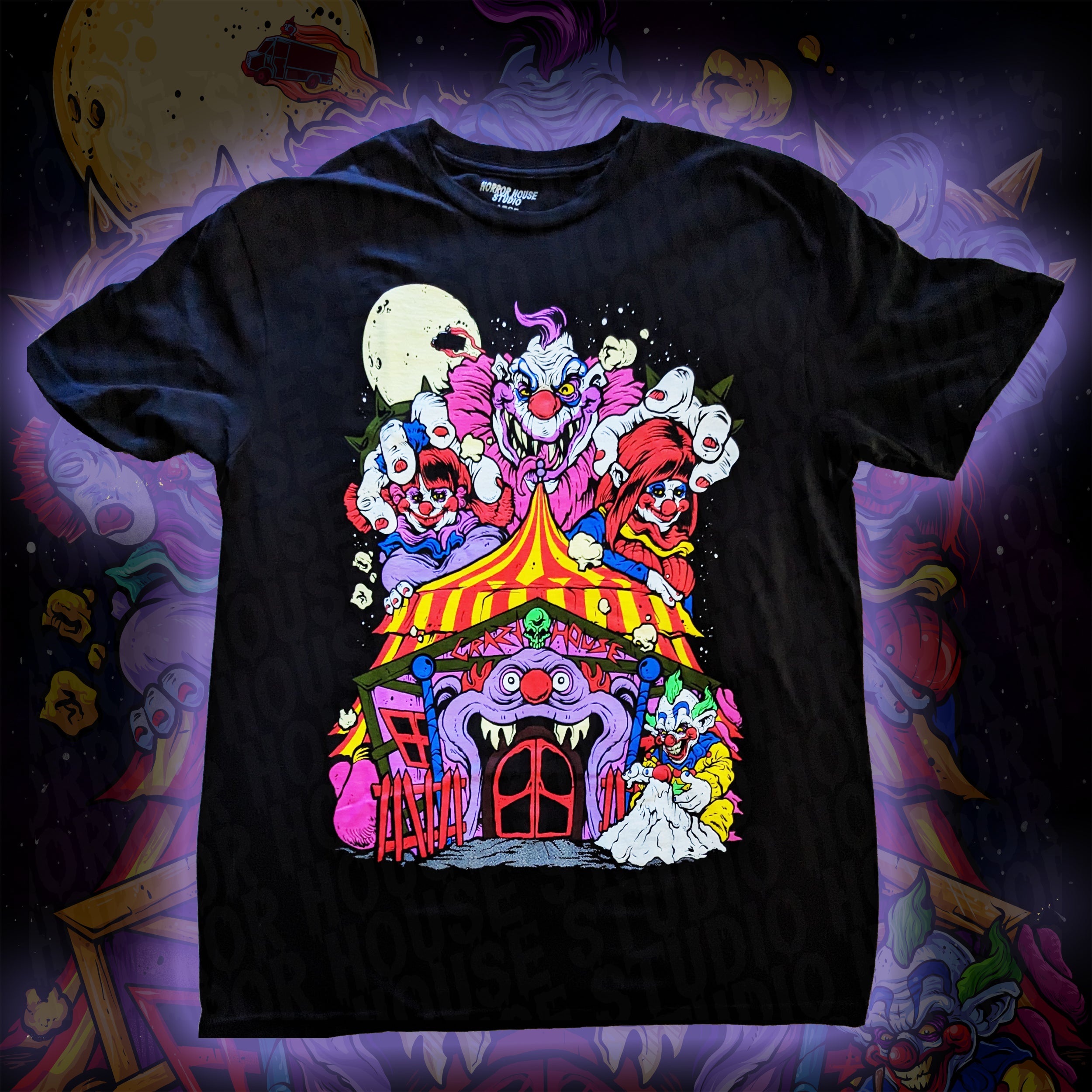 Crescent Cove Crazy House Jumbo Print T-Shirts